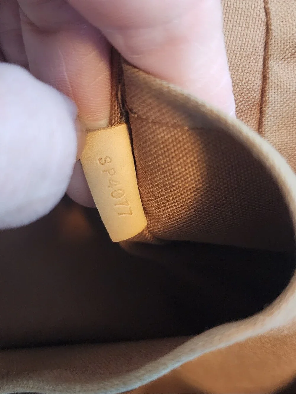 Louis Vuitton Monogram Canvas Satchel with Brown Leather Trim